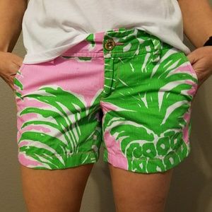 Lily Pulitzer Flamenco shorts size 0